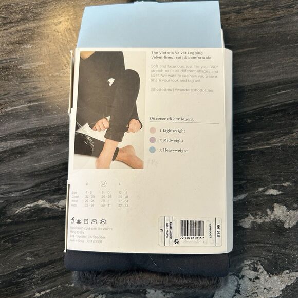 Wander The Victoria Velvet Legging Medium Warm Soft Stretch Layering Lounge Fur - Picture 4 of 6